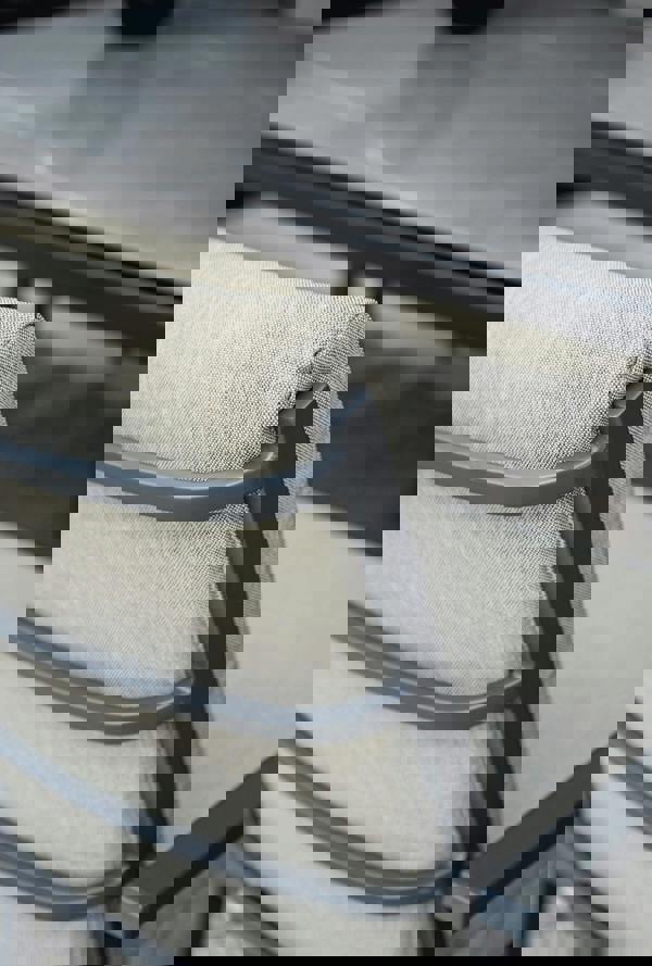 Garden Impressions Domingo 6 Seater Dining Table with Sergio Dining Chairs - Light Grey Cushions