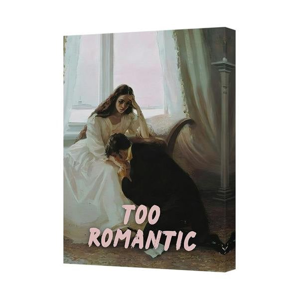 Benjamin Tate Design Too Romantic Canvas Art Print For Bedroom Wall Decor