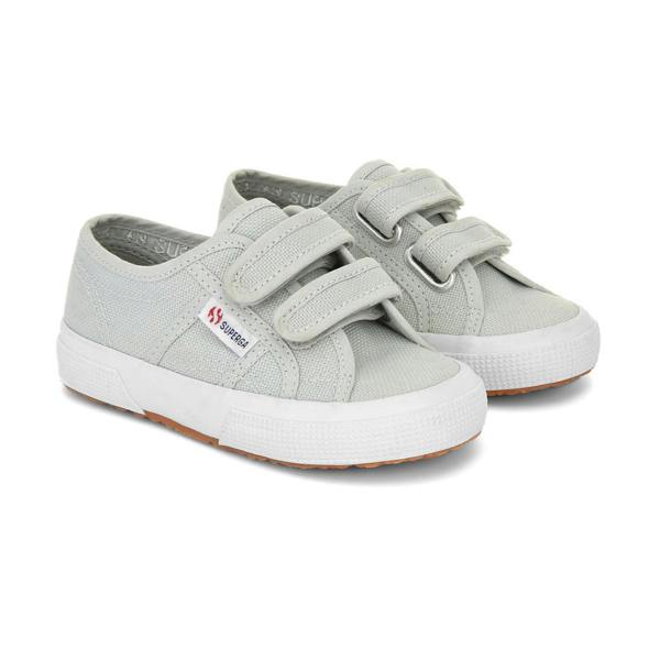 Superga Childrens/Kids 2750 Jstrap Trainers - Green Iceberg/Avorio - 