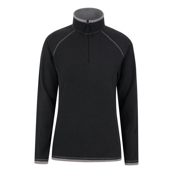 Mountain Warehouse Womens/Ladies Montana Half Zip Fleece Top - Black