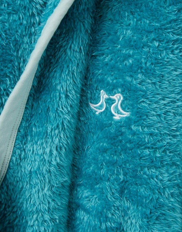 Luca and Rosa Busy Bees Blue Boys Fleece Dressing Gown