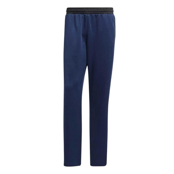 Adidas Mens 3 Stripes Straight Jogging Bottoms - Indigo Blue - 