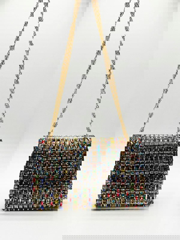 SVNX Multicolour Embellished Shoulder Bag