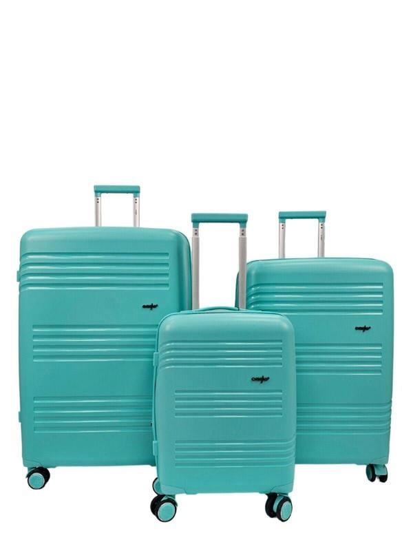 Eagle Luggage Hard Shell 4 Wheel TSA Suitcase Luggage Set