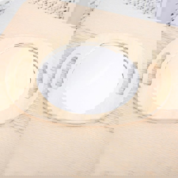 tickit Hand Held Wooden Mirror