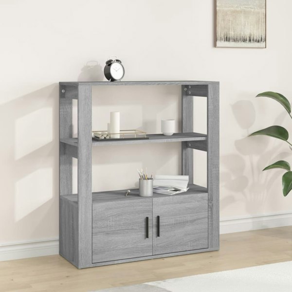 Berkfield Sideboard Grey Sonoma 80x30x90 cm Engineered Wood