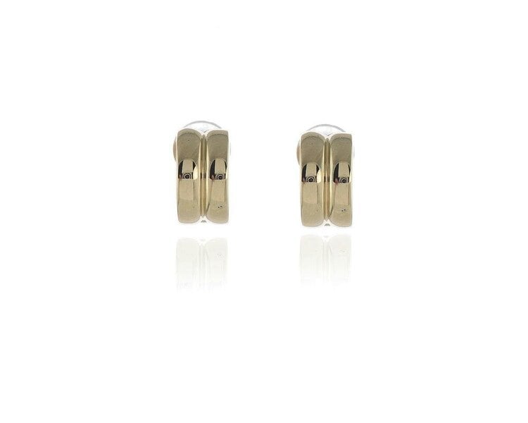 Cachet London Suzy Polished Gold Clip On Earrings