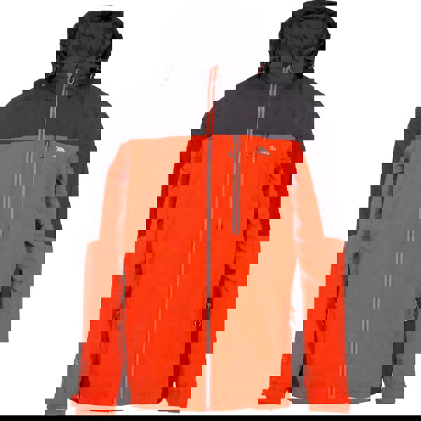 Trespass Mens Tappin Hooded Waterproof Jacket - Flame - 