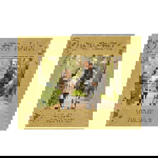 Personalised Memento Company Personalised Simply The Best 6x4 Landscape Wooden Photo Frame