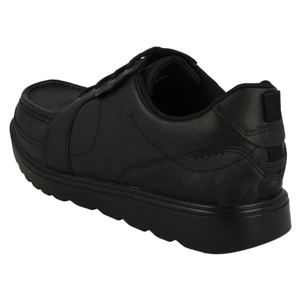 Start-rite Boys Rhino By Startrite Camoflauge Material Detailed Lace Up Moccasin School Shoes Cadet