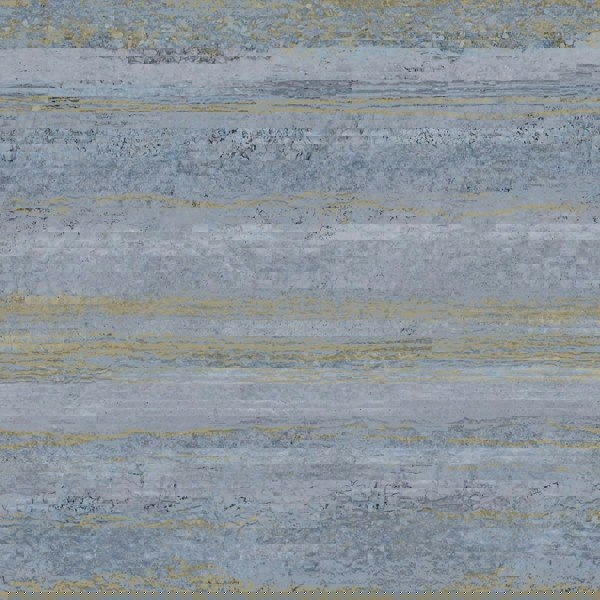 World of Wallpaper Strata Marble Effect Wallpaper - Blue/Gold