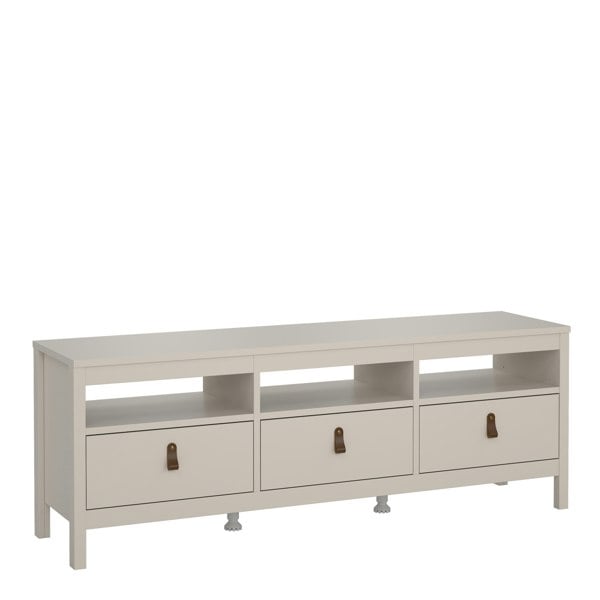 Furniture To Go Barcelona TV Unit 3 Drawers in Cashmere