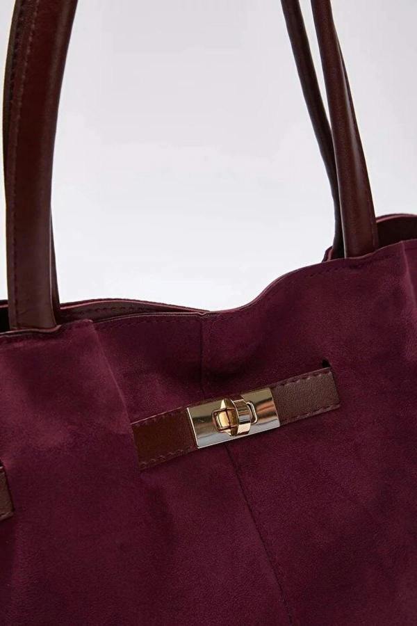 WOVCOR Soft Suede Handle and Crossbody Tote Shoulder Bag