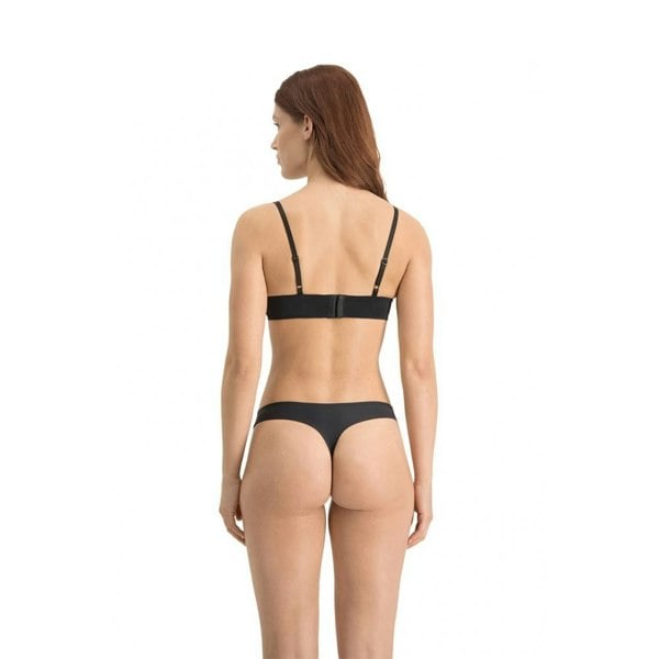 Puma 2-Pack Microfibre Seamless Low-Rise Strings, Black