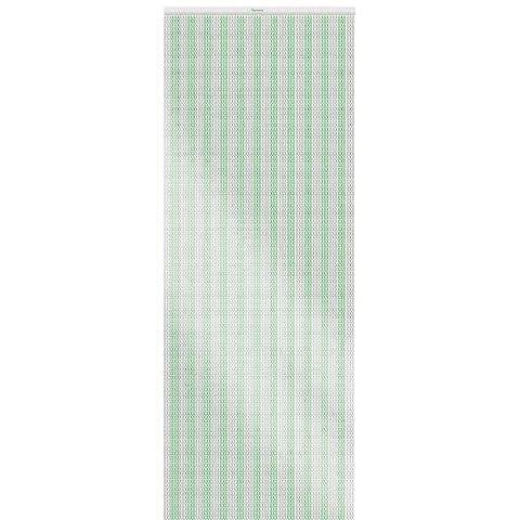 Xterminate Aluminium Fly Blind Door Screen Chain Curtain Silver And Green with Spare Chains For Buisness and Home