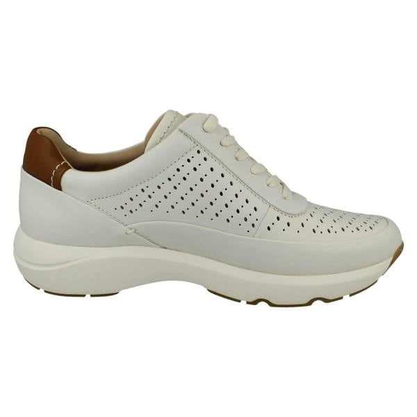 Clarks Ladies Clarks Punched Hole Detailed Summer Shoes Tivoli Grace