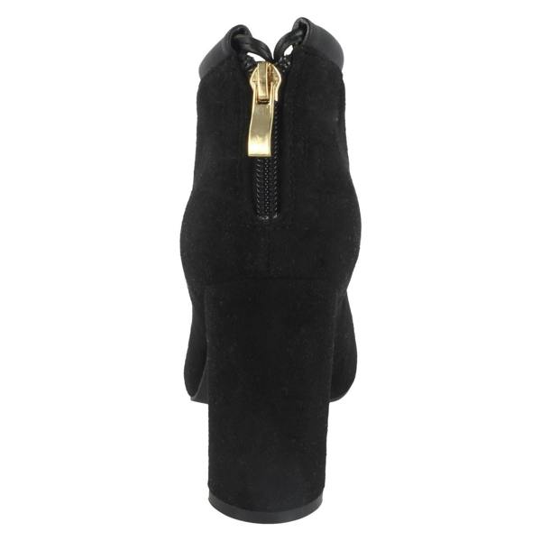Spot On Ladies Spot On Back Tie Ankle Boots
