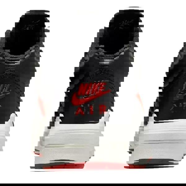 Nike Womens/Ladies Jordan Stadium 90 Swoosh Leather Trainers - Black/Red Print - 