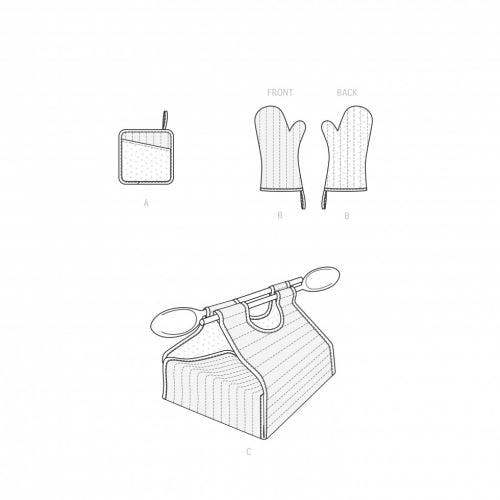 Simplicity Sewing Pattern 9528, Accessories OS (One Size Only) - Intermediate