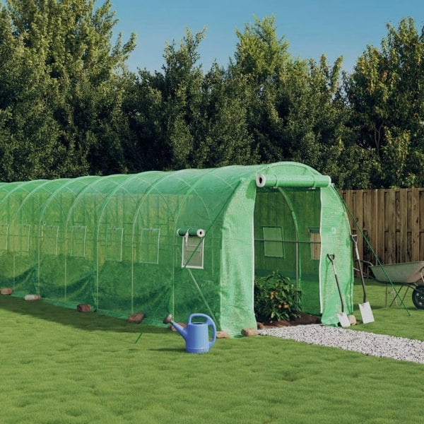 Berkfield Greenhouse with Steel Frame Green 44 m�__ 22x2x2 m