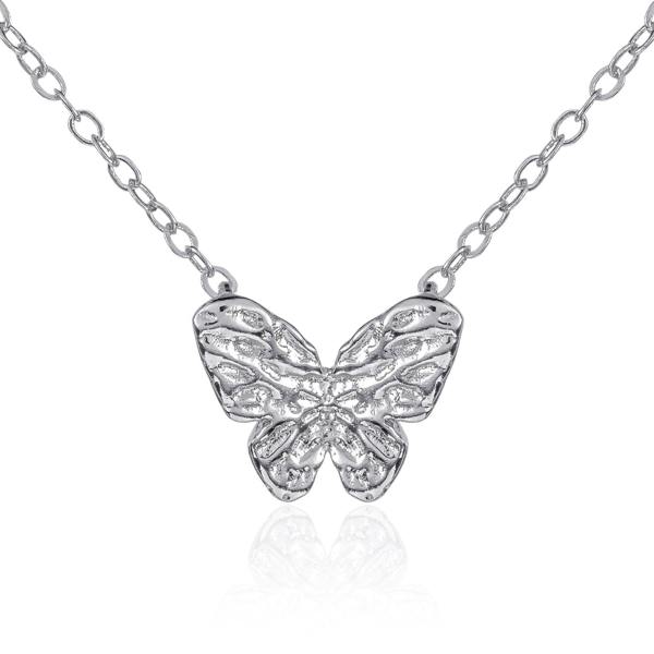 Dainty Butterfly Pendant Necklace for Women - namana.london