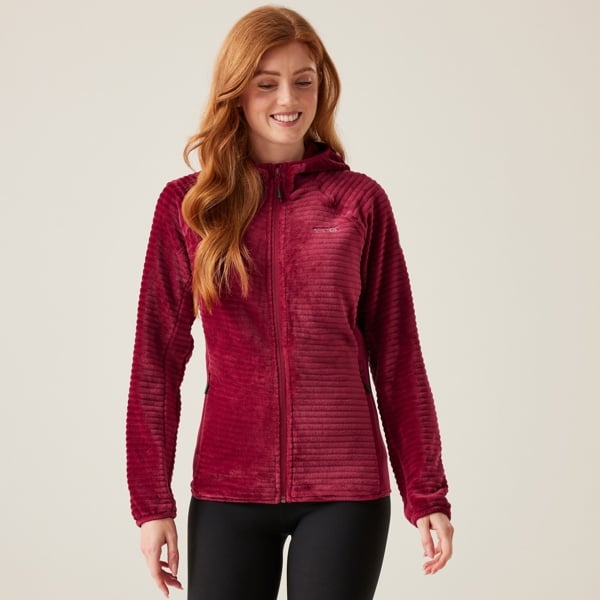 Regatta Women's Endra Hooded Fleece Jacket - Rumba Red