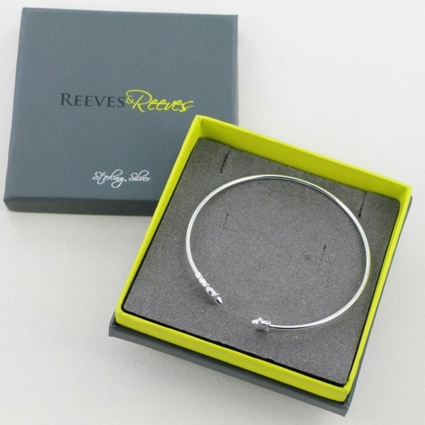 Sterling Silver Shooting Star Cuff Bracelet - Reeves & Reeves