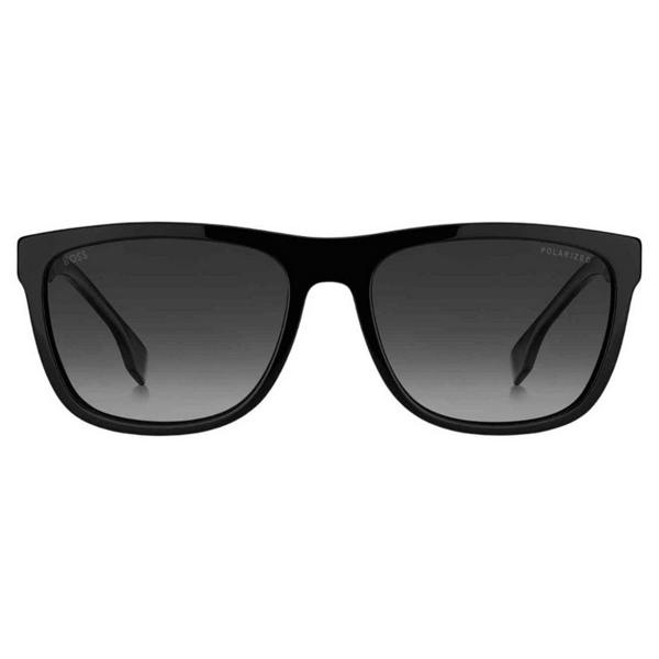 Hugo Boss Mens Polarised Sunglasses - Matt Black/Grey