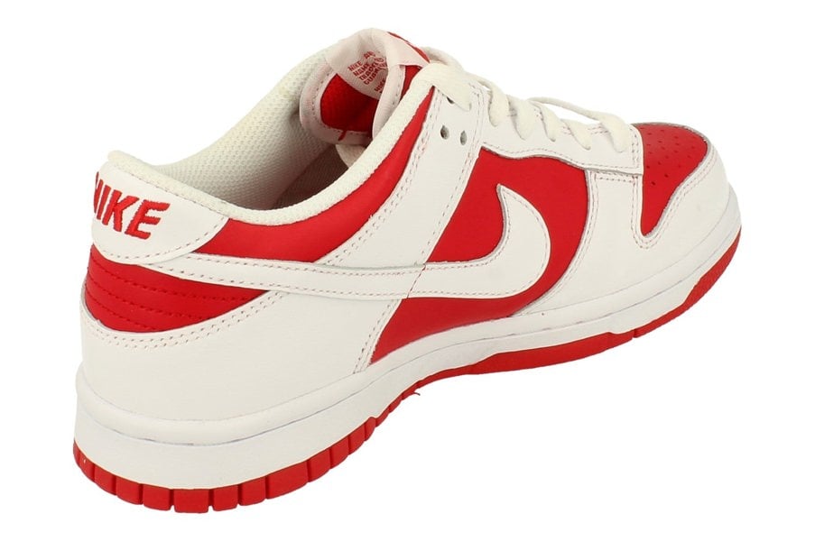 Nike Dunk Low GS Trainers Cw1590  600 - University Red White 600 - Photo 2