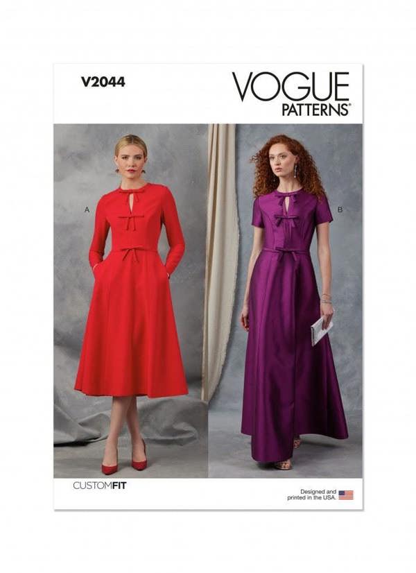 Vogue Sewing Pattern 2044, Dresses for Women, B5 (8-10-12-14-16) - Advanced