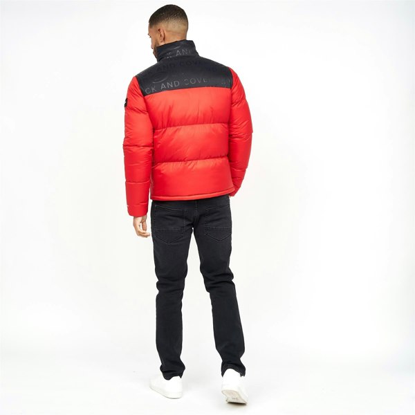 Duck and Cover Synmax Quilted Jacket Red