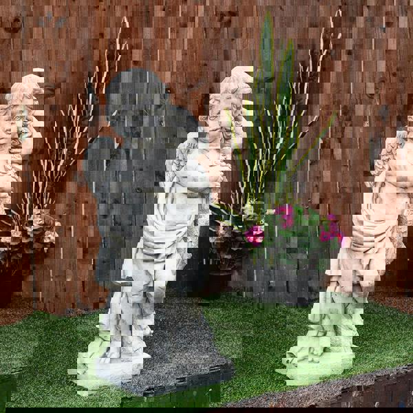 Large Cherub Statue Spring Edition