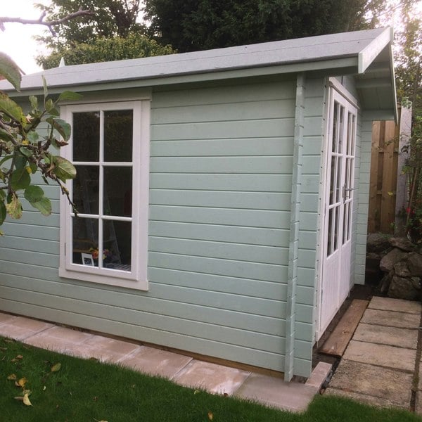 Shire Barn ale 7x7 Log Cabin 19mm interlock Cladding - Best Shed