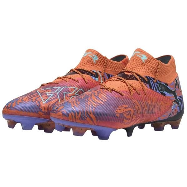 Puma Unisex Adult Future 8 Ultimate Firm Ground Football Boots - Orange/Black - 