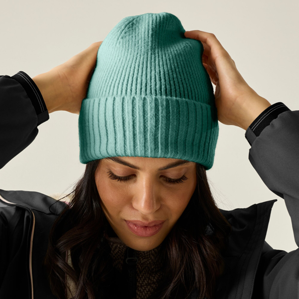 Regatta Womens Basic Ribbed Beanie - Dark Forest Green