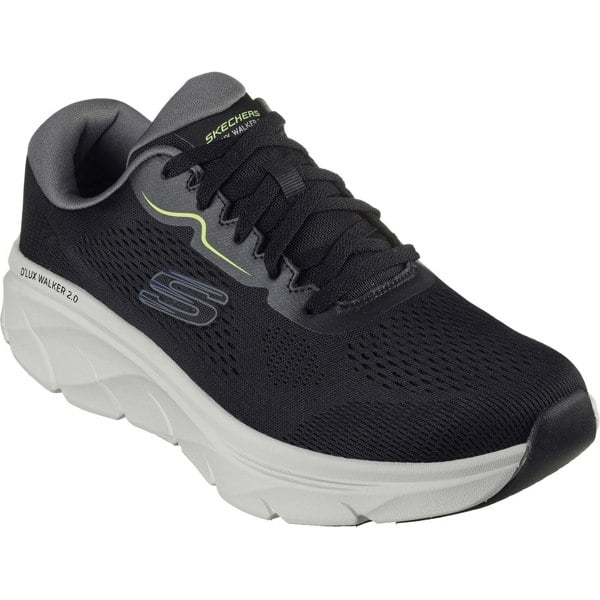 Skechers D'Lux Walker 2.0 Men's Trainers in Black /Lime