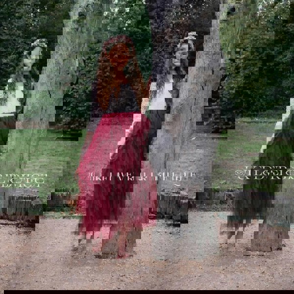 Girl in Burgundy Boho Dress