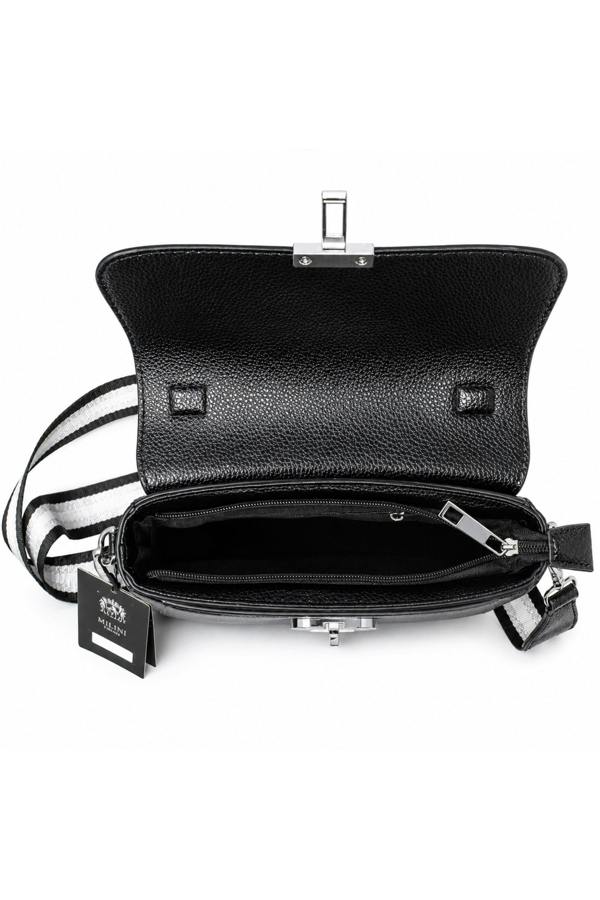 Kitise Metallic Crossbody Bag with Adjustable Wide Strap Turn Lock