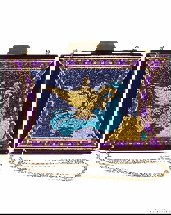 Vanilla Underground Danielle Nicole Unisex Black Genie Lamp Clutch Bag (One Size)