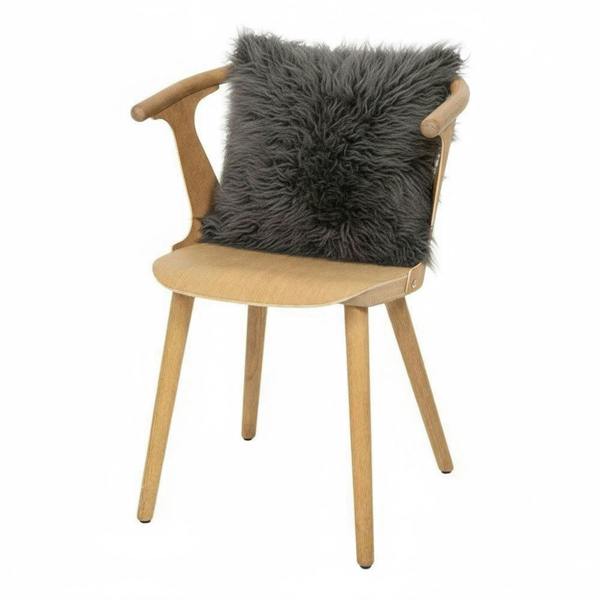 Infinity Leather Luxury Genuine Sheepskin  40x40cm Real Wool Single Sided Cushion