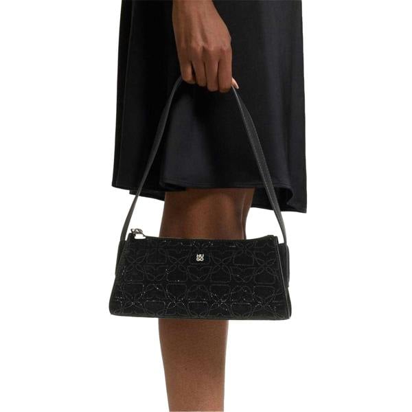 Hugo Chris Velvet Touch Hobo Bag - Black - 