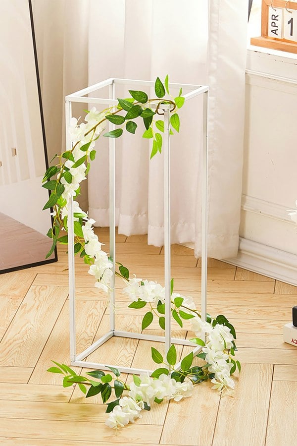 Living and Home 190cm Hanging Artificial Wisteria Garland Fake Silk Flowers Greenery Vine