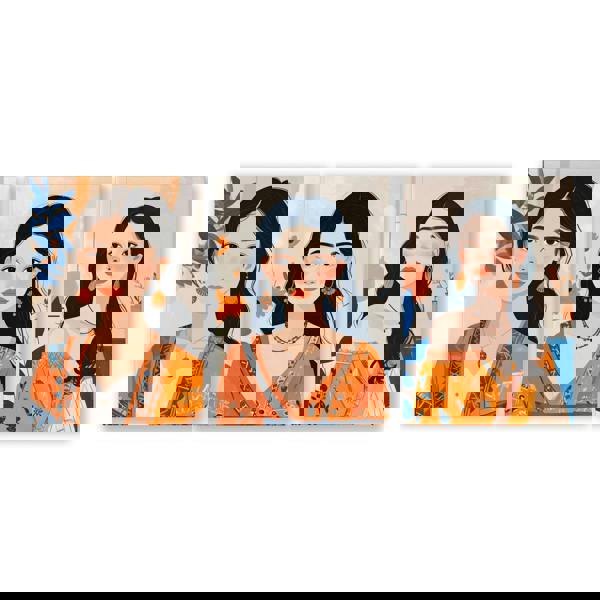 Boho Wall Art Decor | Set of 3 Boho Women Wall art Prints