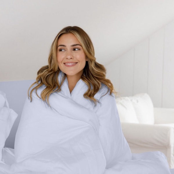 Ethical Bedding Winter Transformation Bundle - Sky Blue