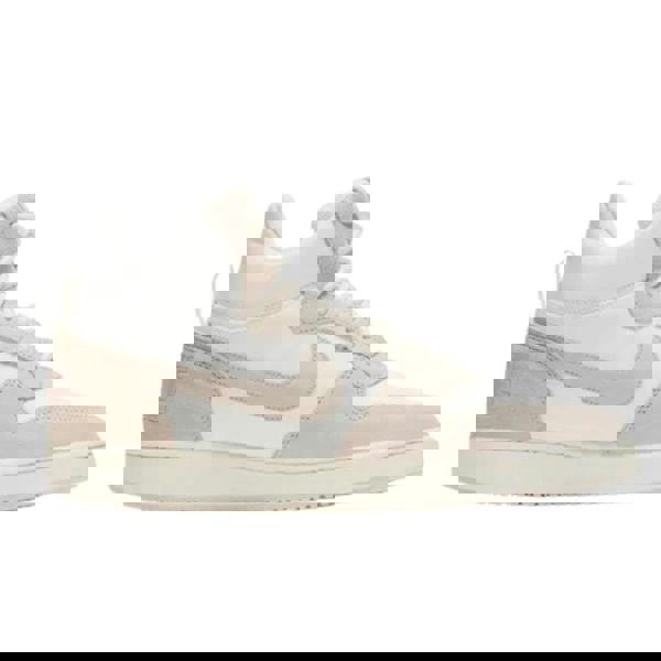 Nike Womens/Ladies Court Borough Premium Leather Mid Cut Trainers - White/Beige