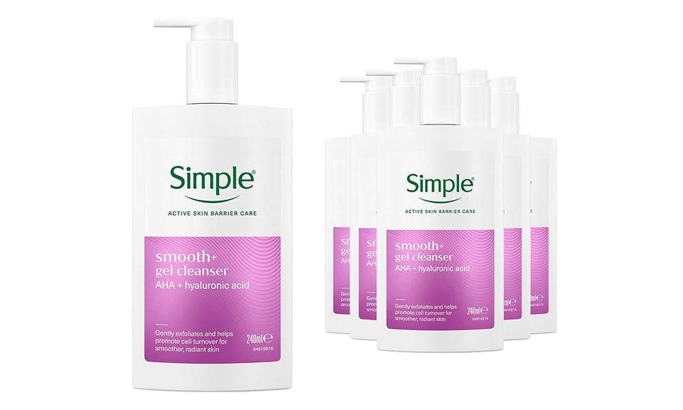 Simple Smooth+ Gel Facial Cleanser Softening Daily Face Wash, 240ml
