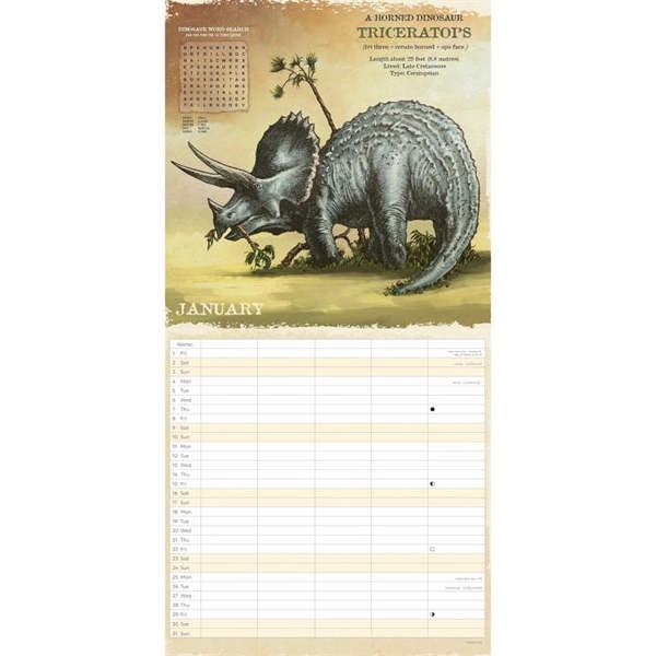 Natural History Museum, Dinosaurs Family Planner 2027, Family Planners, Month To View, History & Literature, Gift