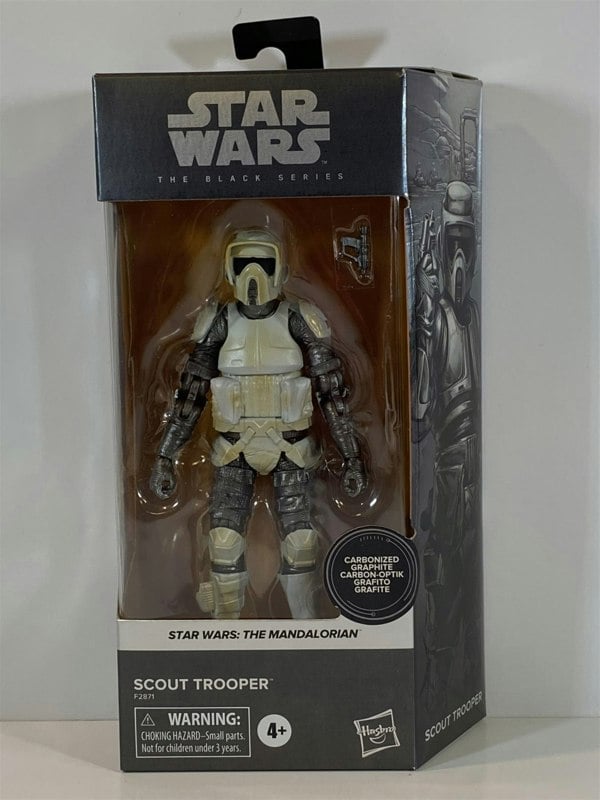 scout trooper the mandalorian carbonized 6 inch figure hasbro f2871