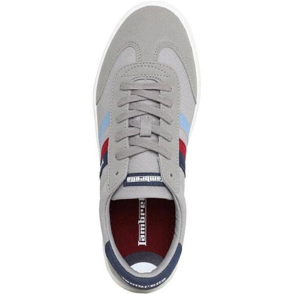 Lambretta Vulkan Mens Casual Smart Lace Up Canvas Pump Trainers