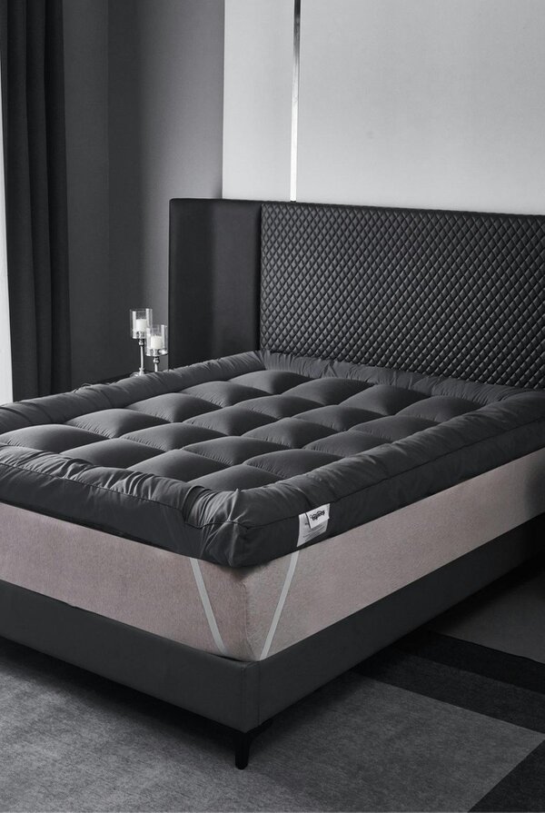 Ezysleep Grey 4 Inch Thick Super Soft Mattress Topper
